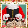 Fullhawl 6 Sets DIY Wooden Christmas Gingerbread House Kit to