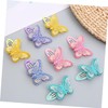 Altaroo Pack of 8 Butterfly Hair Clips 3D with Rhinestones