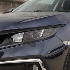 Bilisin Compatible with Car Blackout Headlight Vinyl Tint Film, Car Headlight Warp Cover Accessories for Honda Civic 2016-2021 Light Black