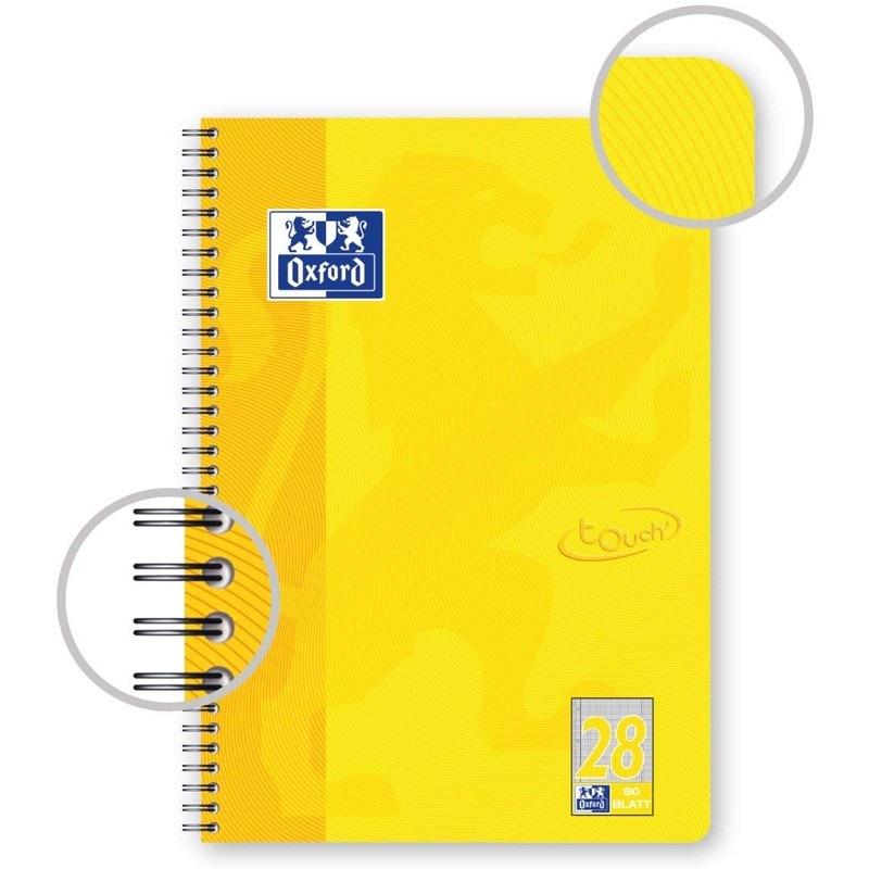 OXFORD 400086492 Collegeblock "Touch" Writing Pad, sunshine yellow 1