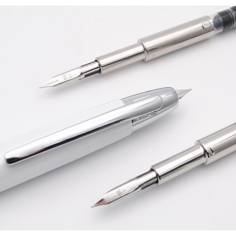 JINHAO 10 Press Fountain Pen Retractable Metal Pen with Ink