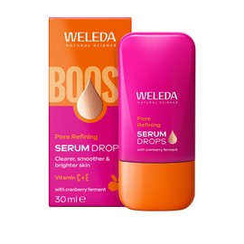 Weleda Pore Refining Face Serum Drops with Cranberry, Facial Serum with Vitamin C & E, Clearer, Smoother & Brighter Skin, 100% Certified Natural, Organic, Vegan, 30ml