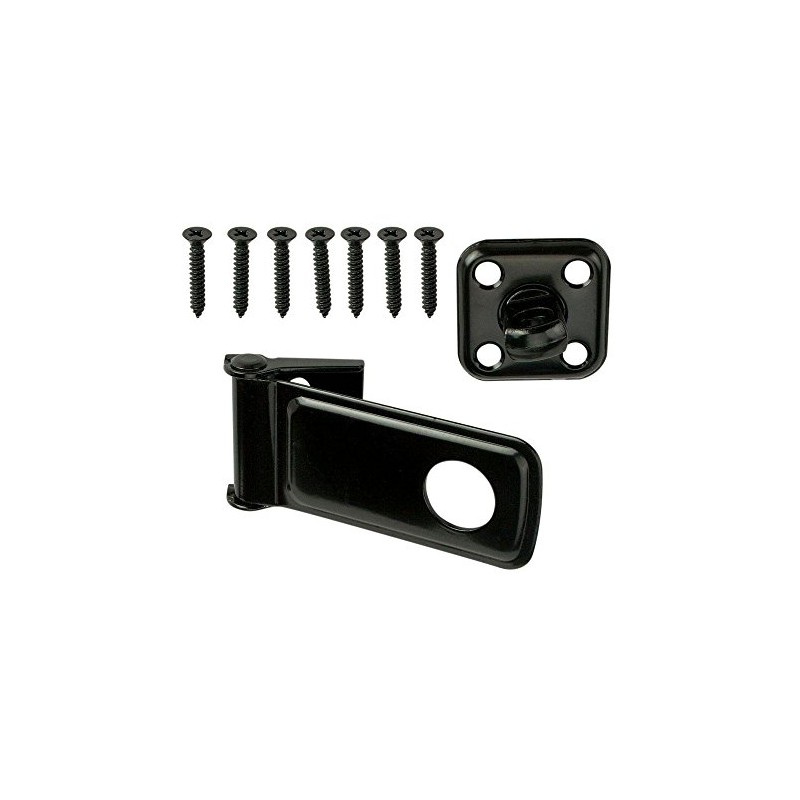 Everbilt 3-1/2 in. Black Rotating Post Safety Hasp