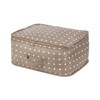 Compactor Rivoli Storage Bag with Zip, Polypropylene, Brown/White,34.5x 45.2 x