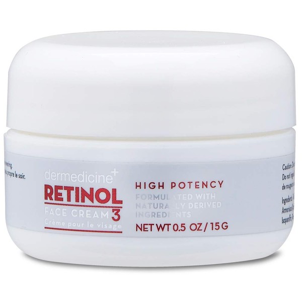 Retinol Cream For Face & Eye 3% Blend | Natural Anti Aging w/Jojoba Oil, Apricot Oil, Hyaluronic Acid & Squalane | Helps Smooth Fine Lines & Wrinkles & Brightens for Younger Skin