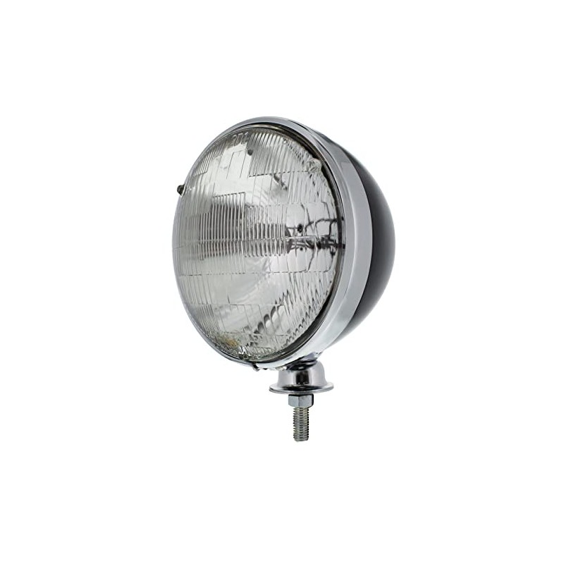 Pair Dietz 7" Black Head Light Sealed Beam Headlight Assembly