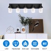 MELUCEE Black Vanity Lights for Bathroom, 5CCT Dimmable LED Bathroom