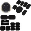 Mirhua Helmet Inner Pad Motorcycle Black EVA 19-Piece Protective Pad