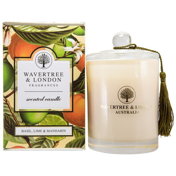 Wavertree & London Scented Candle - Basil, Lime & Mandarin 330g