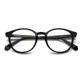 POLAROID Glasses Frame (Model PLD D498) for Men Oval Made of Eco Polyamide (Includes Glasses Case)