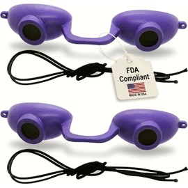 EVO FLEX Sunnies Flexible Tanning Bed Goggles Eye Protection UV Glasses (Purple) by Super Sunnies