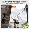 Namsan Small Dog Rain Umbrella, Windproof Rainproof Dog Umbrella with
