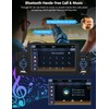 Single Din Car Stereo with Apple Carplay Android Auto, METEESER