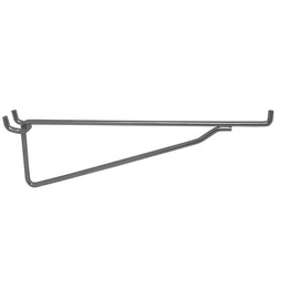 (2 Pack) Heavy-Duty 10" Wire Pegboard Shelf Bracket for 1/4" Pegboard – Supports Wood, Glass, and Bullnose Shelves – Durable, High-Capacity Storage Solution for Garage, Workshop, and Retail Displays