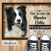 PR Print Royal Door Mat Pets with Dog Picture Border