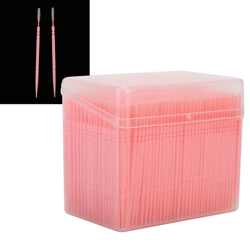 Double Head Toothpicks, Edible Grade PP Round 1100 Pcs/Box, Plastic