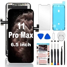 Fixerman for iPhone 11 Pro Max Screen Replacement 6.5 inch, 3D Touch LCD Display Digitizer Assembly with Repair Tools, Compatible with Model (A2161, A2220, A2218)