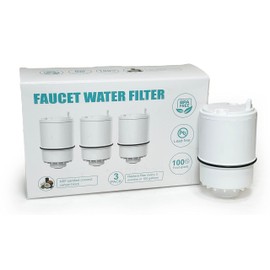 Nispira RF3375 Compatible Water Filter Replacement For All PUR Faucet Filtration Systems | Removes Chlorine, Lead, Odor, Color | 3 Months Filtration | Pack of 3