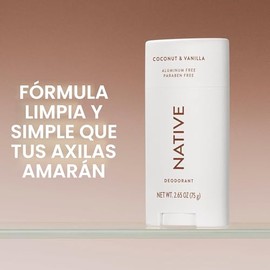 Desodorante Native Contiene Ingredientes Derivados Naturalmente, Control de Olor de 72 Horas | Desodorante para Mujeres y Hombres, Sin Aluminio con Bi