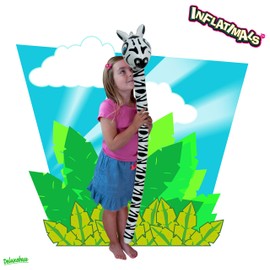 Inflatimals - Zebra from Deluxebase. Giant Inflatable Safari Animal Blow Up Toy. Perfect inflatable party gifts or party decorations for kids