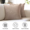 Encasa Chenille Cushion Covers Set of 2 | Sand -