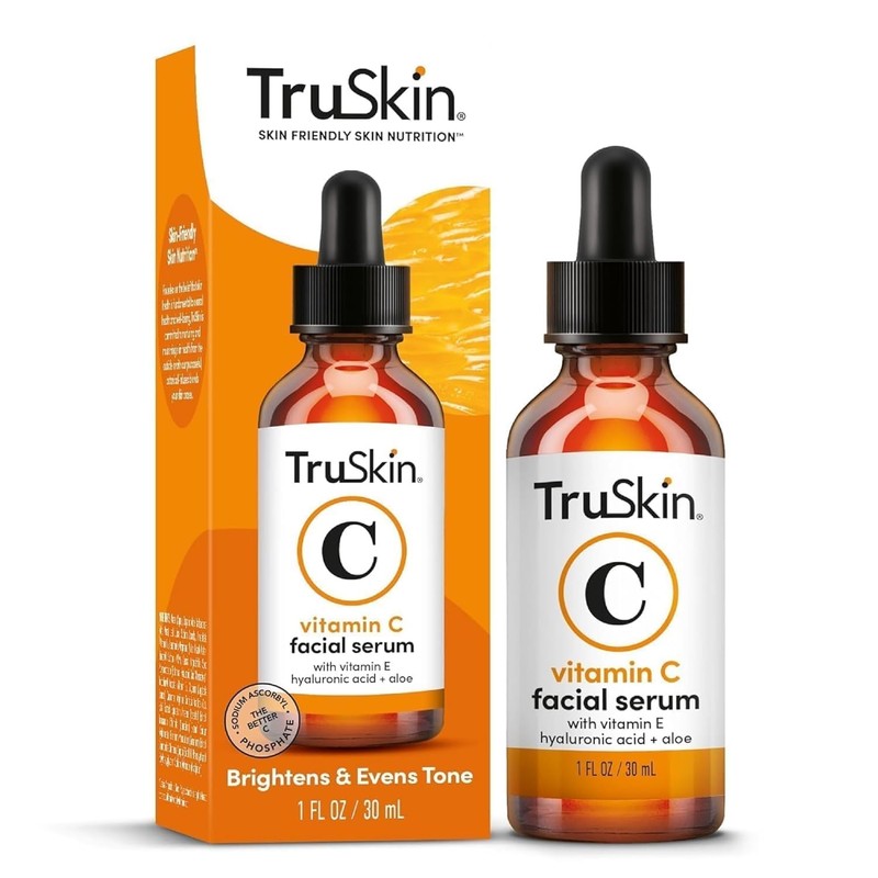TruSkin Brightening Vitamin C Serum for Face with Hyaluronic Acid,