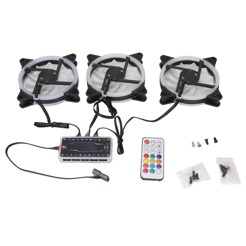 CPU Fan 11 Blades RGB Colorful Enhanced Frame Design Shockproof