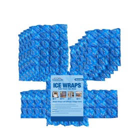 Chillz Reusable Ice Sheets – Flexible Ice Blankets for Coolers, Lunch Boxes, Shipping & Cold Therapy, Muscle Soreness Relief (Aqua, Set of 20 Ice Wraps (10-6, 5-12 and 5-24))