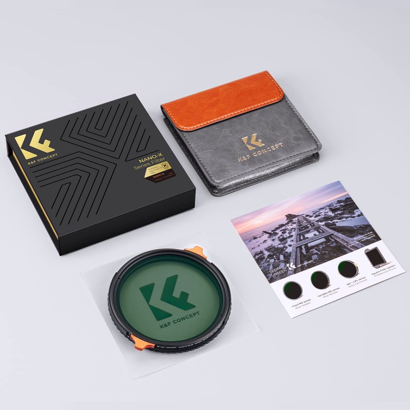 K&F Concept 52mm Variable ND4-64 CPL Filter, ND Polarizing CPL