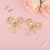 2pcs Bow Knot Wall Hooks, 2.6x2.5in Gold Bow Knot Coat