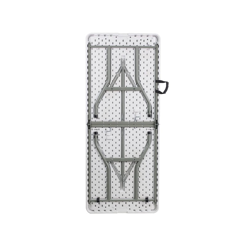 Flash Furniture Kathryn 6-Foot Bi-Fold Granite White Plastic Folding Table