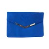 Chicastic Suede Envelope Clutch Purse - Royal Blue