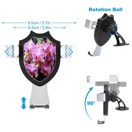 HKMNTGD Car Phone Holder Mount,Orchids Printed Phone Holders for Your Car - for Air Vents, Dashboard, Windshield Cell Phone Car Mount