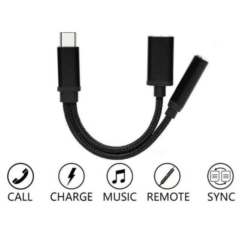 Unbranded Type C to 3.5 mm and Charger Headphone 2