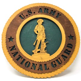 Army National Guard Wood Wall Plaque