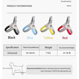 Glow-in-The-Dark Small Dog Harness and Leash Set, Reflective Nylon and Terylene Adjustable Lead for Night Safety