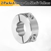 sourcing map 2 Pcs Double Split Shaft Collar 12mm Bore,