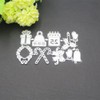 SEIWEI Christmas Embossing Folders Stencil Christmas Cutting Dies Snowflake Deer