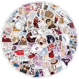 Pack of 100 Aesthetic Stickers, Girls Star Stickers, Healing Stickers, Fashionable Stickers in Vinyl Waterproof for Guitar, Laptop, Phone, Aesthetic, Children, Adults