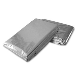 Ever Ready First Aid Mylar Rescue Blanket, Large Silver Thermal Sheet for Emergency and Survival, 54” x 84” – 20 Count