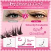 PROLASHBEAUTY Fox Eye Lash Clusters with Spikes Waterproof Lightweight Cat