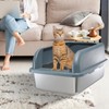 Stainless Steel Cat Litter Box with Lid, XXL Extra Large