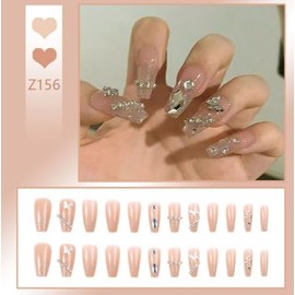 ncip03 False Nail Tip, Short Nail, Nail Tip, Cute, Long Nail, Plain, Simple, False Nail Tip, School Entrance Ceremony, Graduation Ceremony, Wedding