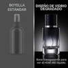Botella de perfume atomizador negra portátil de vidrio de alta
