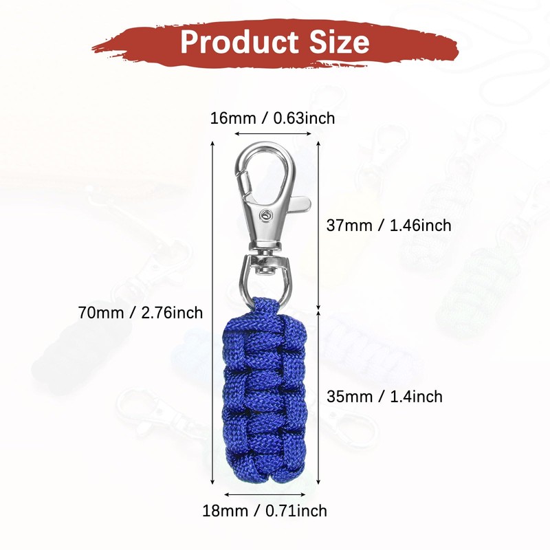 TIXIPEM Paracord Zipper Pulls [4PCS] - Paracord Lanyard Keychain Use