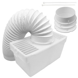 Spares2go Condenser Vent Box & Hose Kit compatible with Whirlpool Tumble Dryers (1.25m)