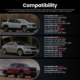 Hsingach GDI Fuel Injectors 6Pcs Compatible with Chevy Traverse 2018-2022 Equinox GMC Terrain 2013-2017 Impala 2012-2020 LaCrosse Caprice 2012-2016 Canyon Colorado 2015-2016 Enclave 2018-2022,3.6L