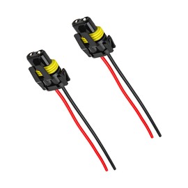 Wevdn 2 PCS 9005 HB3 9006 HB4 9012 Bulb Socket, Headlight Connector Female Adapter Wiring Harness Socket, Automotive Headlights Fog Lights Socket Wire Replacement, Car Accessories