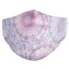 styleBREAKER Unisex Fabric Mask with Ethnic Circles Pattern, Double Layer,