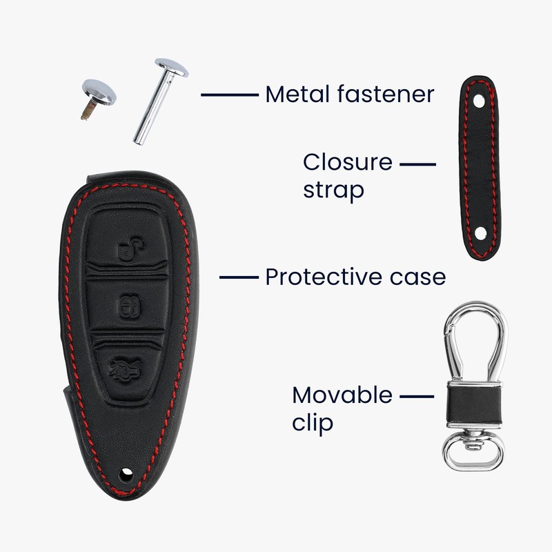 kwmobile Case for Ford 3-Button Car Key Case / Key